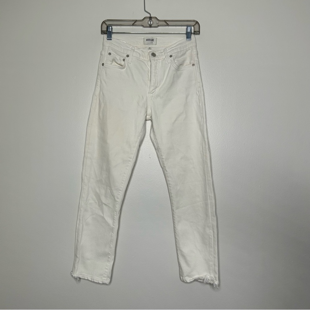 Agolde Women’s Straight Jeans White Size 25